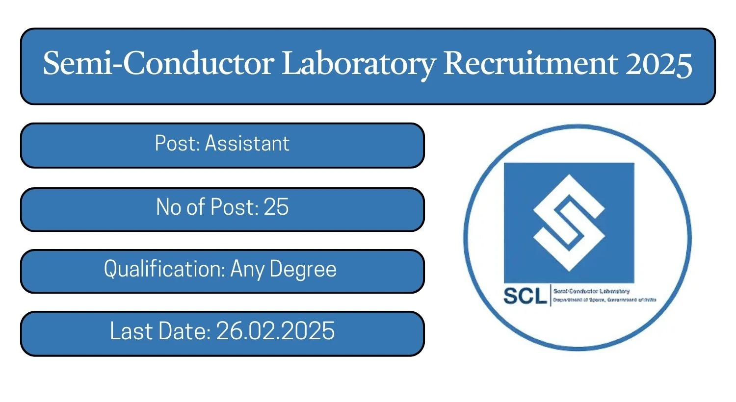 SCL Recruitment 2025 25 Assistant Posts; Apply Here!