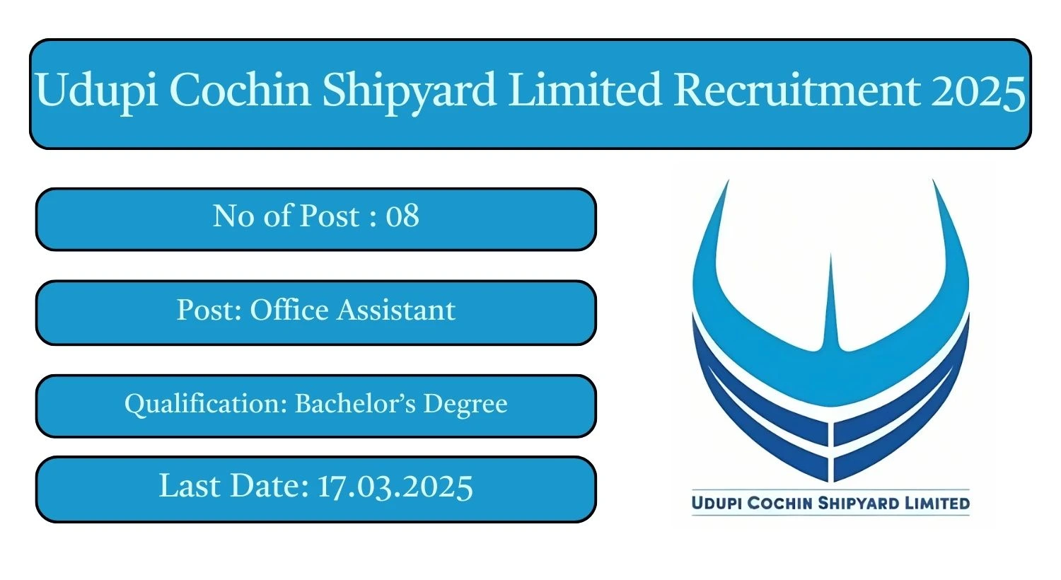 UCSL Recruitment 2025 08 Office Assistant Posts; Apply Here!